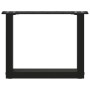 Patas para mesa de centro en forma de U (2 unidades), color negro, 40 x (30-31) cm, acero en Patas para mesas | Comprar online e
