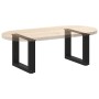 Patas para mesa de centro en forma de U (2 unidades), color negro, 40 x (30-31) cm, acero en Patas para mesas | Comprar online e