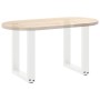 Patas para mesa de centro en forma de U (2 unidades), color blanco, 28 x (42-43) cm, acero en Patas para mesas | Comprar online 