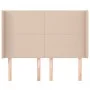 Headboard with ears cappuccino synthetic leather 147x16x118/128 cm by , Headboards and footboards - Ref: Foro24-3119395, Pric...