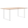 Patas para mesa de comedor en forma de U (2 unidades), color blanco, 90 x (72-73) cm, acero en Patas para mesas | Comprar online