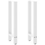 Patas para consola blancas (2 unidades, 28 x 72-73 cm, acero) en Patas para mesas | Comprar online en Foro24