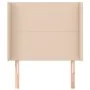 Cabecero con orejas cuero sintético capuchino 93x16x118/128 cm de , Cabeceros y pies de cama - Ref: Foro24-3119383, Precio: 7...