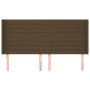 Headboard with dark brown fabric ears 163x16x118/128 cm by , Headboards and footboards - Ref: Foro24-3119729, Price: 112,81 €...