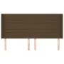 Headboard with dark brown fabric ears 163x16x118/128 cm by , Headboards and footboards - Ref: Foro24-3119729, Price: 109,63 €...