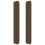 Headboard with dark brown fabric ears 163x16x118/128 cm by , Headboards and footboards - Ref: Foro24-3119729, Price: 112,81 €...