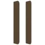 Headboard with dark brown fabric ears 163x16x118/128 cm by , Headboards and footboards - Ref: Foro24-3119729, Price: 109,63 €...
