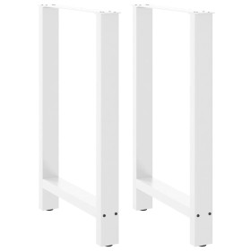 Patas para mesa de bar blancas (2 unidades, 60 x 90-91 cm, acero) en Patas para mesas | Comprar online en Foro24