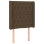 Kopfteil mit dunkelbraunen Stoffohren 83x16x118/128 cm von , Kopf- und Fußteile - Ref: Foro24-3119893, Preis: 91,79 €, Rabatt: %