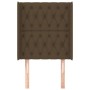 Kopfteil mit dunkelbraunen Stoffohren 83x16x118/128 cm von , Kopf- und Fußteile - Ref: Foro24-3119893, Preis: 91,79 €, Rabatt: %