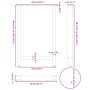 Patas para mesa de bar blancas (2 unidades, 60 x 90-91 cm, acero) en Patas para mesas | Comprar online en Foro24