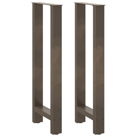 Patas para mesa de bar de acero natural (2 unidades, 40 x 100-101 cm) en Patas para mesas | Comprar online en Foro24