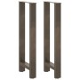 Patas para mesa de bar de acero natural (2 unidades, 40 x 100-101 cm) en Patas para mesas | Comprar online en Foro24
