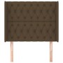 Kopfteil mit dunkelbraunen Stoffohren 103x16x118/128 cm von , Kopf- und Fußteile - Ref: Foro24-3119909, Preis: 101,29 €, Raba...