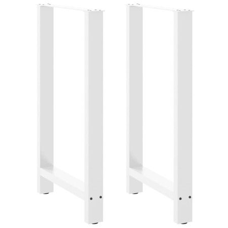 Patas para mesa de bar blancas (2 unidades, 60 x 100-101 cm, acero) en Patas para mesas | Comprar online en Foro24