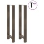 Patas para mesa de bar de acero natural (2 unidades, 50 x 110-111 cm) en Patas para mesas | Comprar online en Foro24