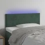 LED-Kopfteil aus dunkelgrünem Samt, 90 x 5 x 78/88 cm von , Kopf- und Fußteile - Ref: Foro24-3121371, Preis: 53,68 €, Rabatt: %