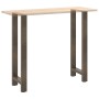 Patas para mesa de bar de acero natural (2 unidades, 50 x 110-111 cm) en Patas para mesas | Comprar online en Foro24