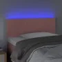 LED-Kopfteil aus rosa Samt, 90 x 5 x 78/88 cm von , Kopf- und Fußteile - Ref: Foro24-3121373, Preis: 47,82 €, Rabatt: %