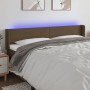 Kopfteil aus dunkelbraunem Stoff mit LED 183x16x78/88 cm von , Kopf- und Fußteile - Ref: Foro24-3122973, Preis: 69,35 €, Raba...
