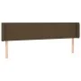 Headboard with LED in dark brown fabric 183x16x78/88 cm by , Headboards and footboards - Ref: Foro24-3122973, Price: 71,69 €,...
