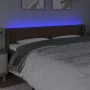 Headboard with LED in dark brown fabric 183x16x78/88 cm by , Headboards and footboards - Ref: Foro24-3122973, Price: 71,69 €,...