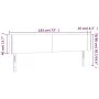 Headboard with LED in dark brown fabric 183x16x78/88 cm by , Headboards and footboards - Ref: Foro24-3122973, Price: 71,69 €,...