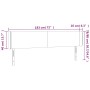 Kopfteil aus dunkelbraunem Stoff mit LED 183x16x78/88 cm von , Kopf- und Fußteile - Ref: Foro24-3122973, Preis: 69,35 €, Raba...
