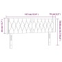 Kopfteil aus cremefarbenem Stoff mit LED 147x16x78/88 cm von , Kopf- und Fußteile - Ref: Foro24-3123575, Preis: 89,89 €, Raba...