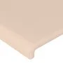 Headboard with LED cappuccino synthetic leather 83x16x118/128 cm by , Headboards and footboards - Ref: Foro24-3123845, Price:...