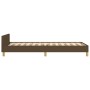 Estructura de cama con cabecero de tela marrón oscuro 80x200 cm de , Camas y somieres - Ref: Foro24-3125093, Precio: 148,49 €...