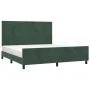 Bettgestell aus dunkelgrünem Samt mit Kopfteil 160x200 cm von , Betten und Lattenroste - Ref: Foro24-3125644, Preis: 269,90 €...