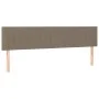Box spring bed with taupe gray fabric mattress 200x200 cm by , Beds and slatted bases - Ref: Foro24-3126433, Price: 622,62 €,...
