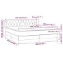 Box spring bed with dark brown fabric mattress 160x200 cm by , Beds and slatted bases - Ref: Foro24-3127056, Price: 504,35 €,...