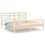 Estructura de cama sin colchón madera maciza 200x200 cm