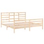 Estructura de cama sin colchón madera maciza 200x200 cm