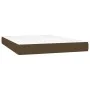 Box spring bed with dark brown fabric mattress 140x200 cm by , Beds and slatted bases - Ref: Foro24-3128848, Price: 501,00 €,...