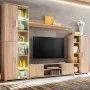 Wohnzimmer-Wandschrank für TV mit LED-Leuchten Sonoma-Eiche von vidaXL, TV-Möbel - Ref: Foro24-246029, Preis: 561,16 €, Rabat...