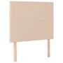 Headboard with LED lights cappuccino synthetic leather 80x5x118/128cm by , Headboards and footboards - Ref: Foro24-3122221, P...