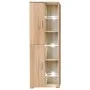 Wohnzimmer-Wandschrank für TV mit LED-Leuchten Sonoma-Eiche von vidaXL, TV-Möbel - Ref: Foro24-246029, Preis: 561,16 €, Rabat...