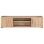 Wohnzimmer-Wandschrank für TV mit LED-Leuchten Sonoma-Eiche von vidaXL, TV-Möbel - Ref: Foro24-246029, Preis: 561,16 €, Rabat...