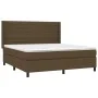 Boxspringbett mit dunkelbrauner Stoffmatratze 160x200 cm von , Betten und Lattenroste - Ref: Foro24-3131524, Preis: 537,65 €,...