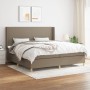 Boxspringbett mit taupegrauer Stoffmatratze 200x200 cm von , Betten und Lattenroste - Ref: Foro24-3131861, Preis: 754,73 €, R...