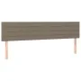 Box spring bed with mattress and LED lights taupe gray fabric 200x200 cm by , Beds and slatted bases - Ref: Foro24-3133265, P...
