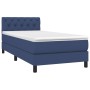 Box spring bed mattress and LED lights blue fabric 80x200 cm by , Beds and slatted bases - Ref: Foro24-3133355, Price: 303,64...