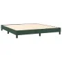 Box spring bed with mattress and LED dark green velvet 160x200cm by , Beds and slatted bases - Ref: Foro24-3134294, Price: 49...