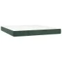 Box spring bed with mattress and LED dark green velvet 160x200cm by , Beds and slatted bases - Ref: Foro24-3134294, Price: 49...
