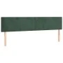 Box spring bed with mattress and LED dark green velvet 160x200cm by , Beds and slatted bases - Ref: Foro24-3134294, Price: 49...