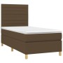 Box spring bed mattress and LED lights dark brown fabric 80x200cm by , Beds and slatted bases - Ref: Foro24-3135472, Price: 3...