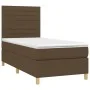 Box spring bed mattress and LED lights dark brown fabric 80x200cm by , Beds and slatted bases - Ref: Foro24-3135472, Price: 3...